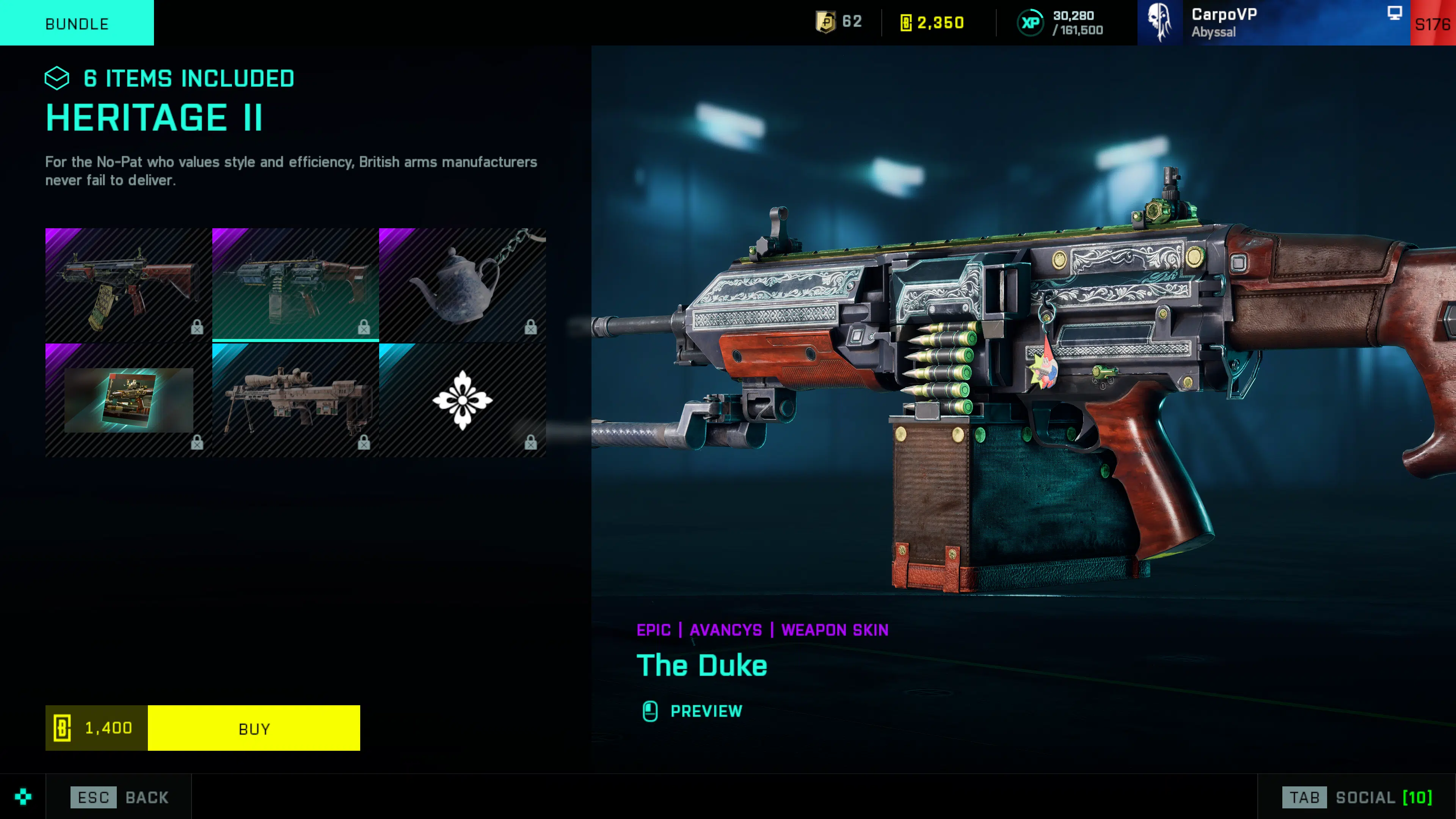 Battlefield 2042 Heritage 2 Store Bundle Items