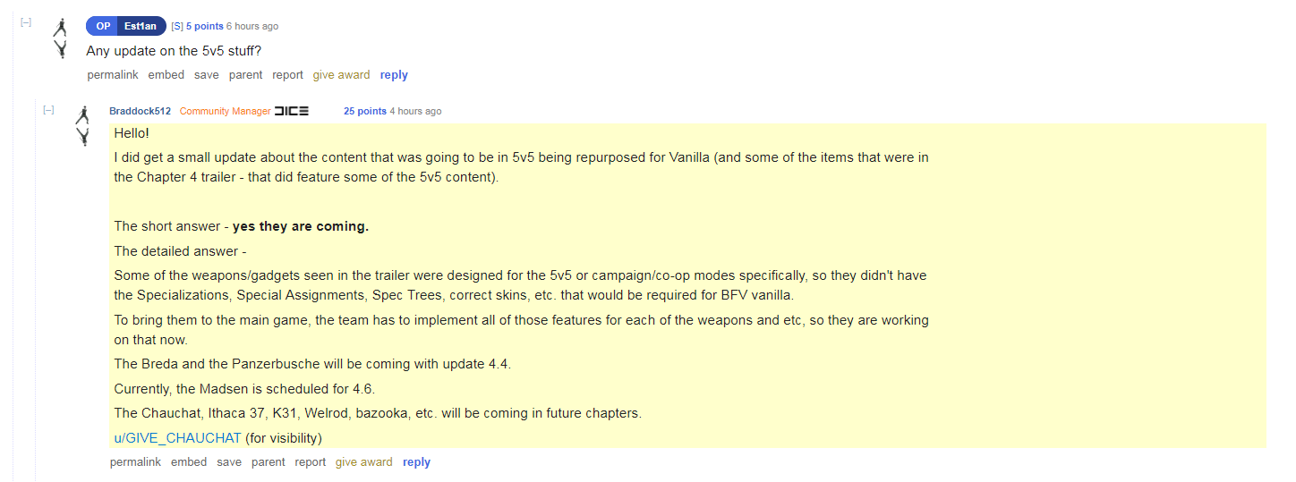 Battlefield 5: Fehlende Waffen