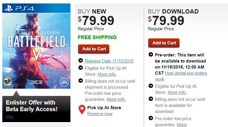 battlefield 5 early enlister