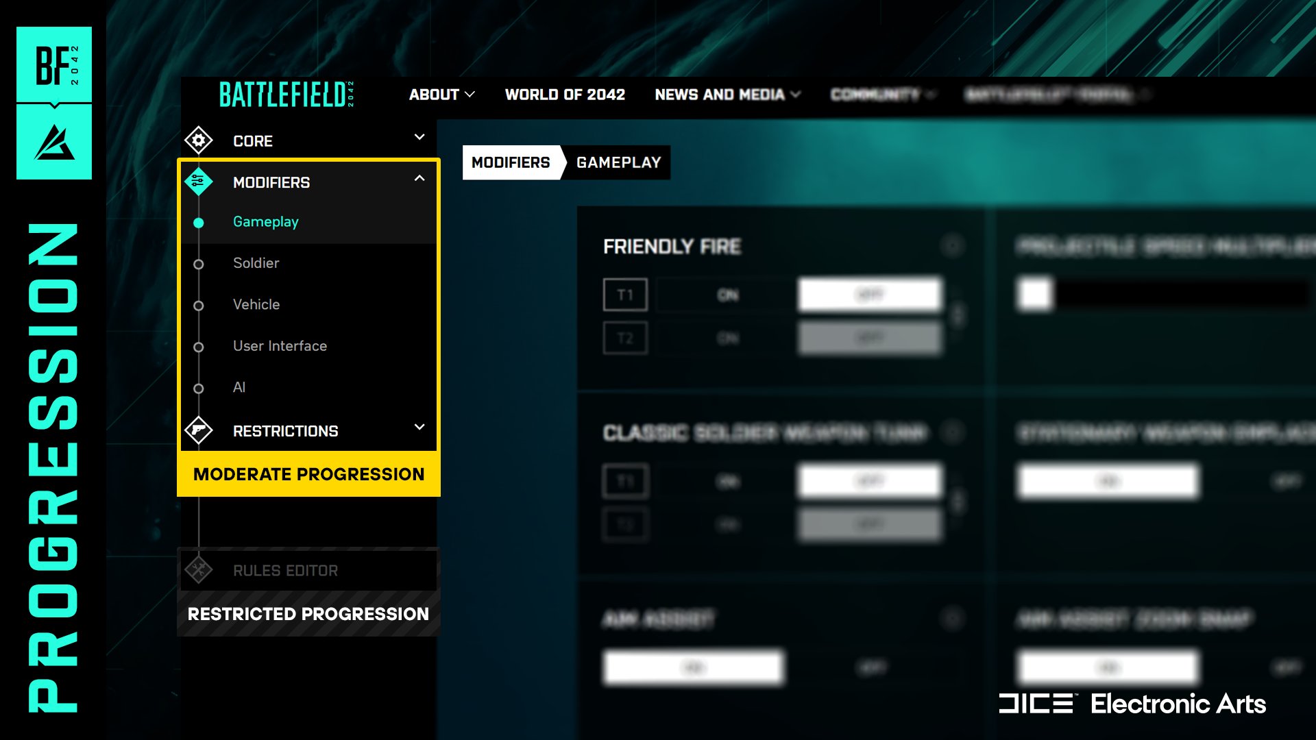 fr2mzgvwuaezmxb Beispielbild mit Änderungen im Regeleditor, die den Fortschritt beeinflussen