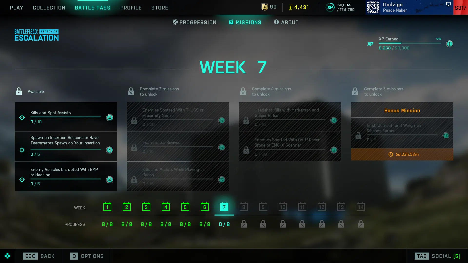 Wöchentliche Missionen und Battle Pass-Belohnungen für Saison 3, Woche 7 aufgelistet (3. Januar)