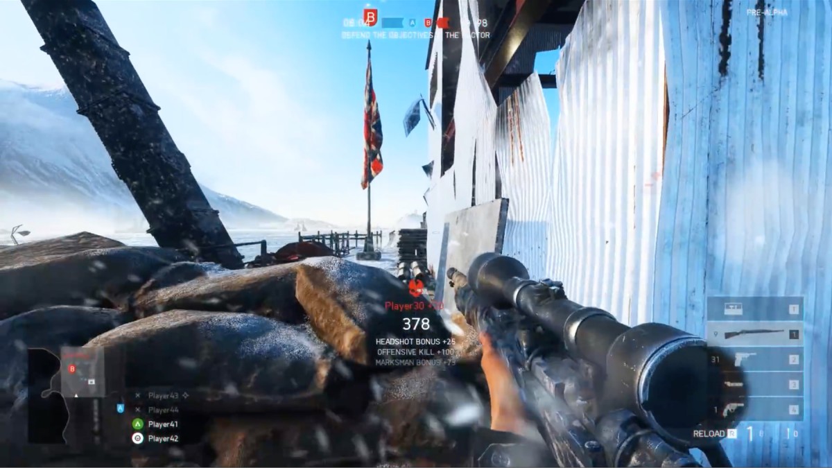 Battlefield V Sniper Kills werden von Ihrem Charakter laut gezählt, sobald Sie in einer Serie sind