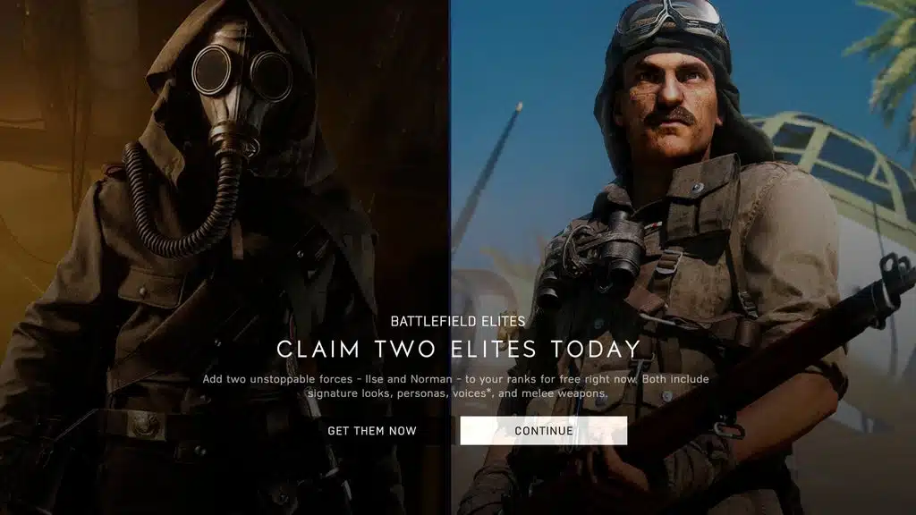 EA verschenkt zwei Battlefield V Elite-Skins kostenlos