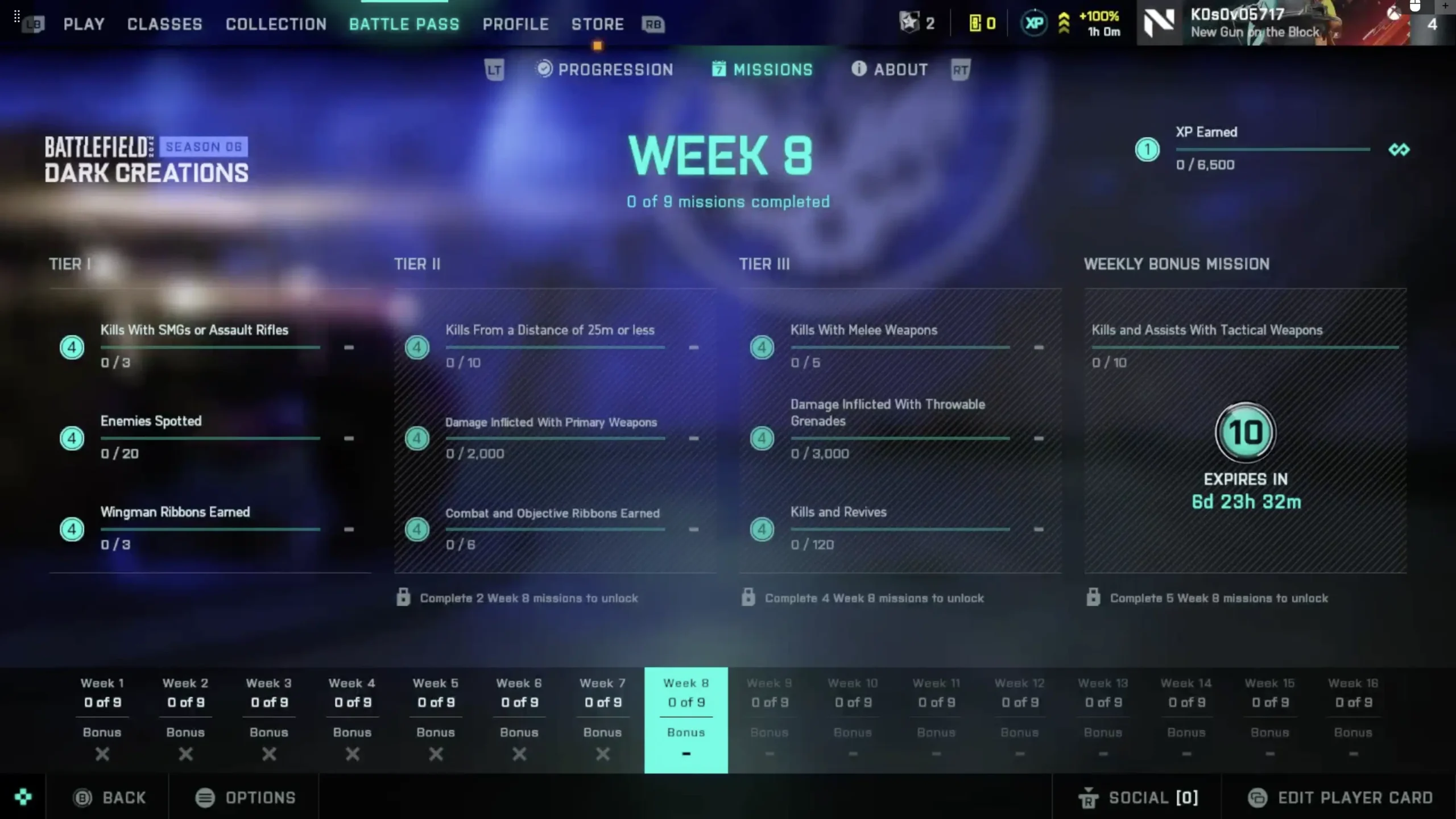 Neue wöchentliche Missionen und Store-Pakete für Saison 6, Woche 8 (28. November) in Battlefield 2042