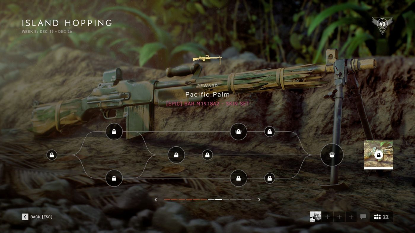 Neue wöchentliche Herausforderungen und Belohnungen für Battlefield V, Kapitel 5, Woche 8 – Inselhüpfen